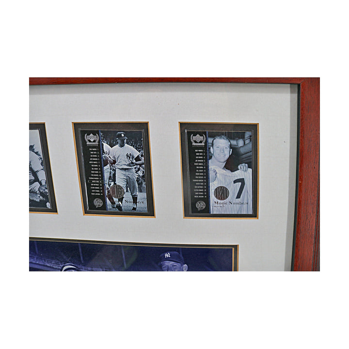 Mantle Berra Ford New York Yankees Framed Upper Deck Card Collage