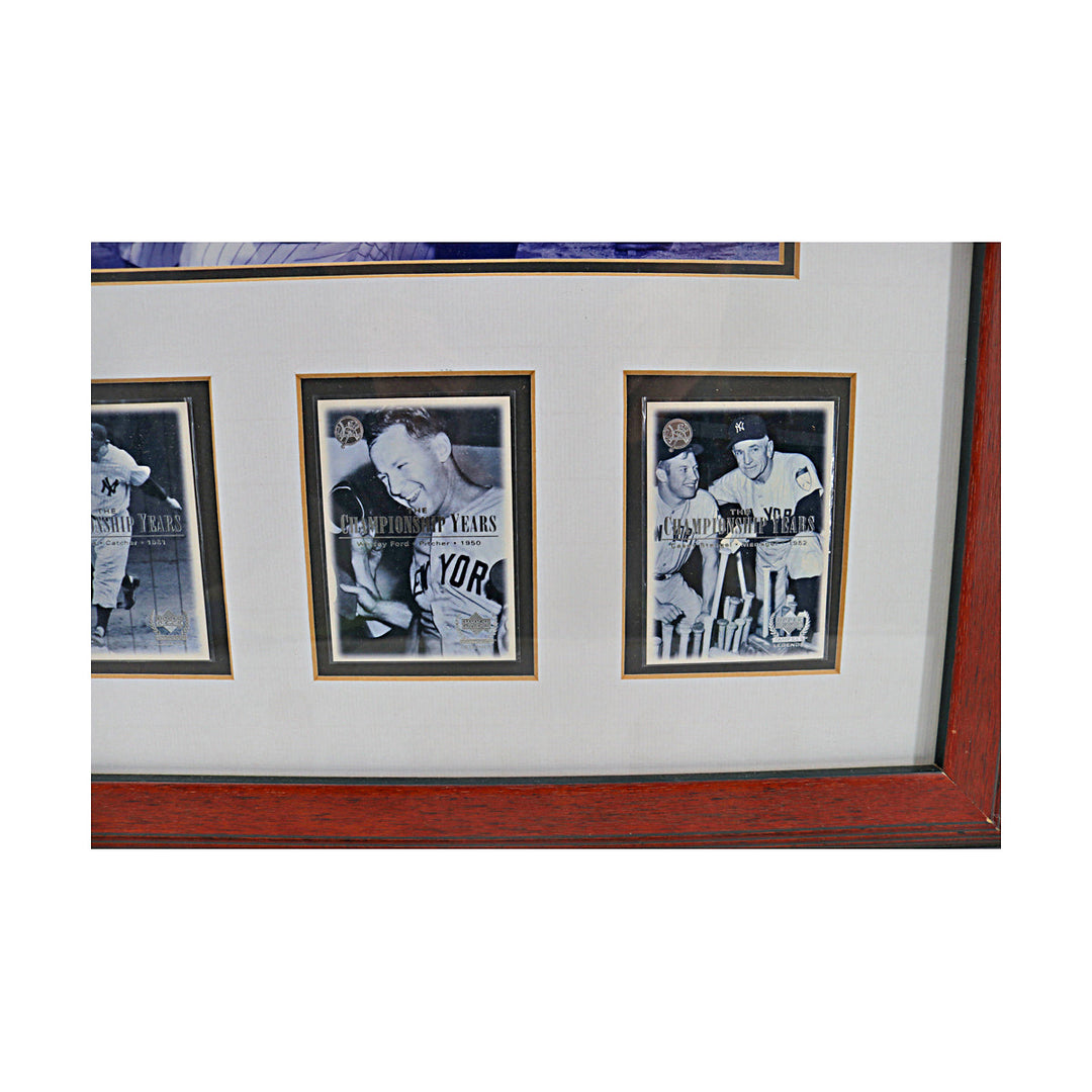 Mantle Berra Ford New York Yankees Framed Upper Deck Card Collage