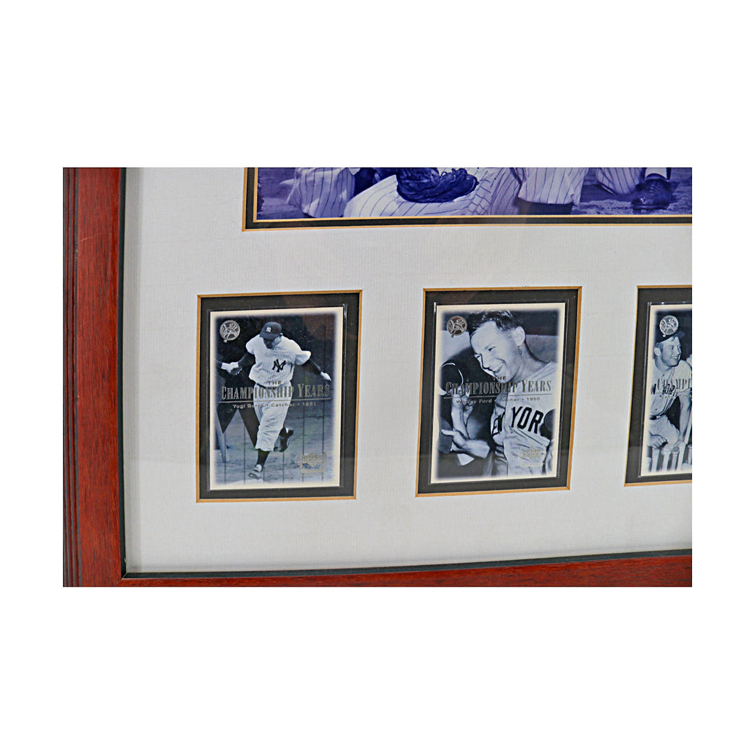 Mantle Berra Ford New York Yankees Framed Upper Deck Card Collage