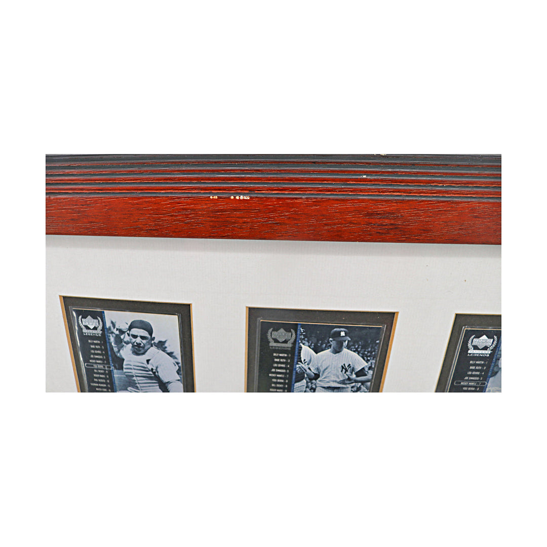 Mantle Berra Ford New York Yankees Framed Upper Deck Card Collage