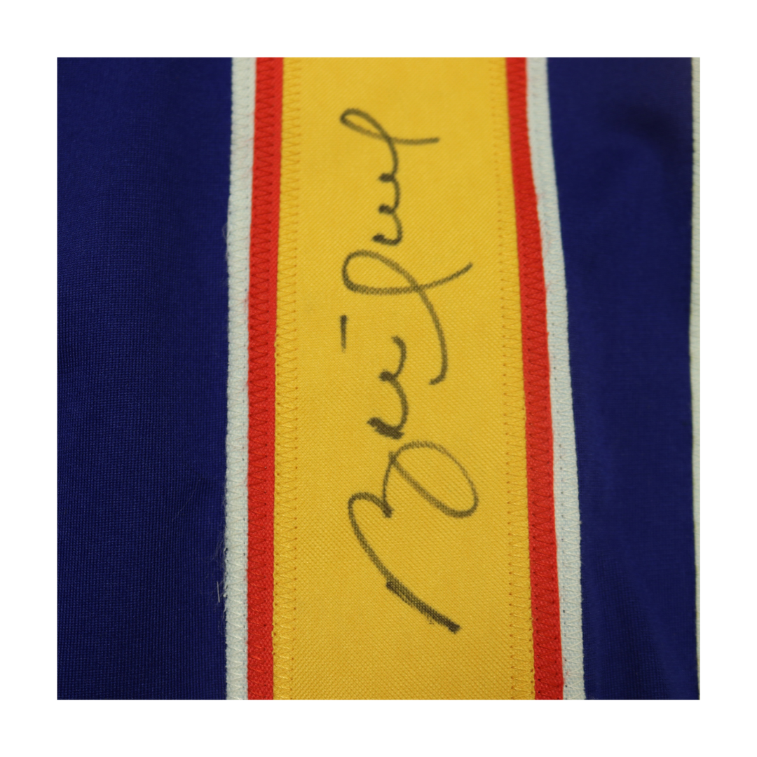 Brett Hull St Louis Blues Autographed Blue Custom Jersey PSA Holo