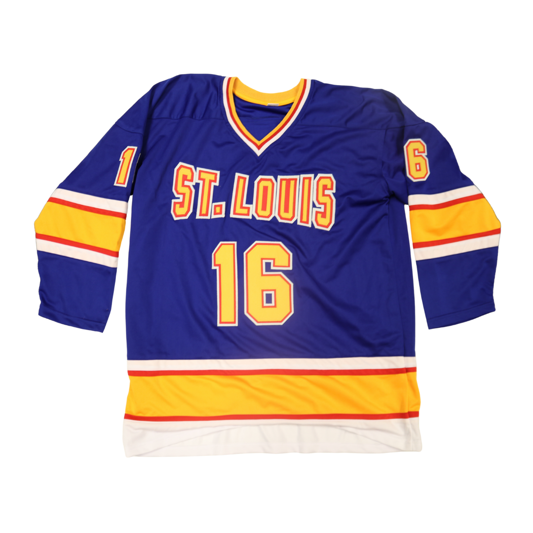 Brett Hull St Louis Blues Autographed Blue Custom Jersey PSA Holo