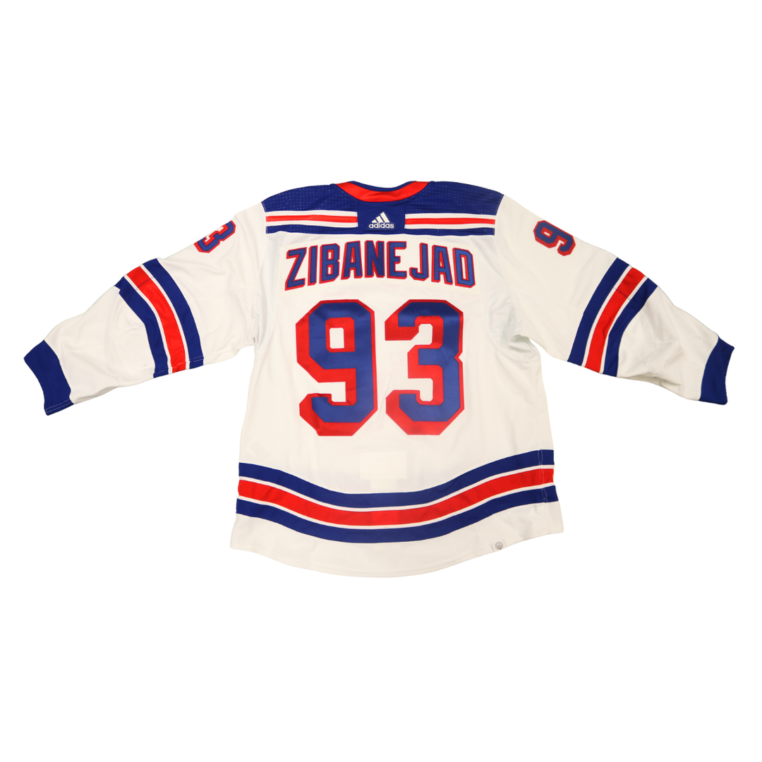 Mika Zibanejad New York Rangers Game Worn Jersey vs Penguins May 7th, 9th, 13th 2022 Fanatics COA