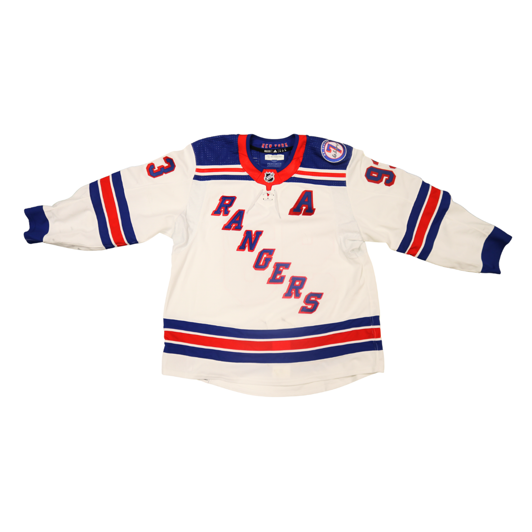 Mika Zibanejad New York Rangers Game Worn Jersey vs Penguins May 7th, 9th, 13th 2022 Fanatics COA