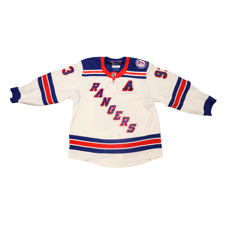 Mika Zibanejad New York Rangers Game Worn Jersey vs Penguins May 7th, 9th, 13th 2022 Fanatics COA