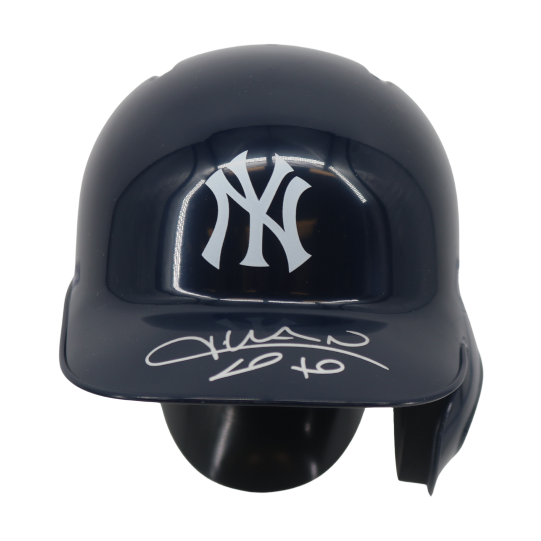 Juan Soto New York Yankees Autographed Mini Batting Helmet JSA COA