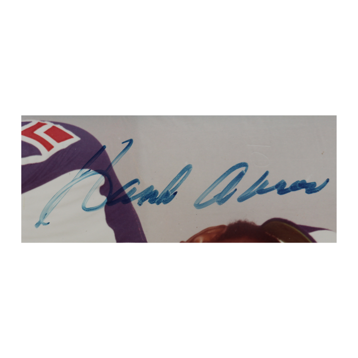 Hank Aaron Atlanta Braves Autographed 5x7 Photo JSA COA