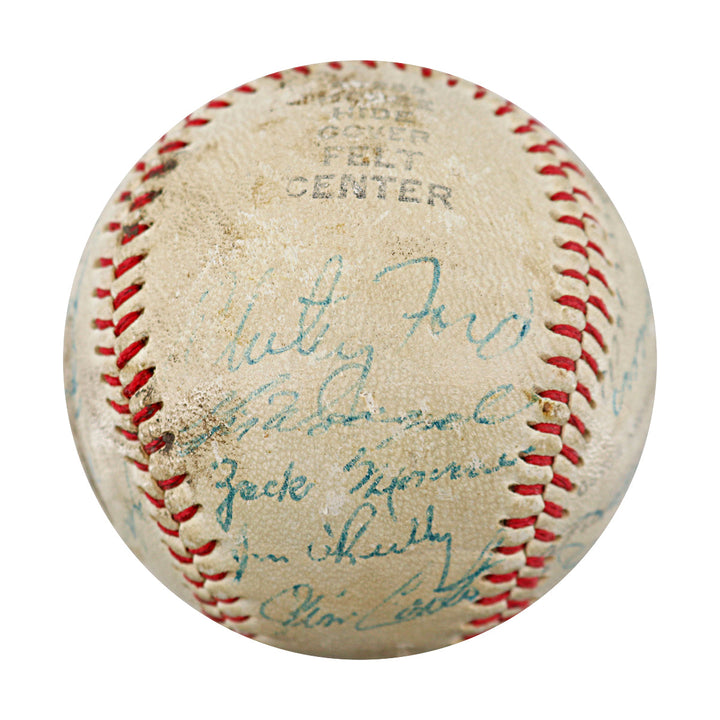 1956 New York Yankees Multi Signed Ted Williams Baseball 18 Autos JSA LOA