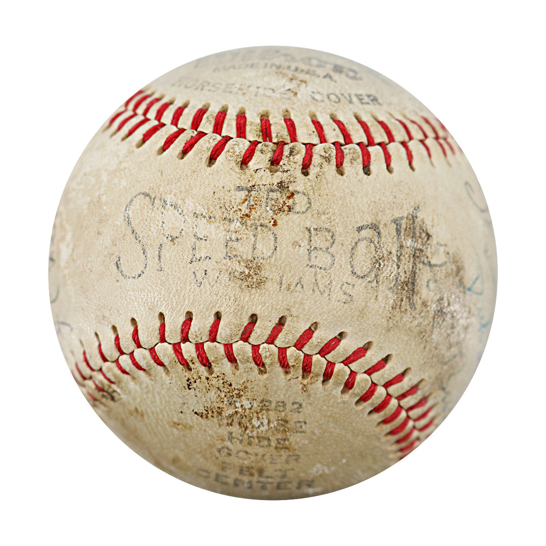 1956 New York Yankees Multi Signed Ted Williams Baseball 18 Autos JSA LOA