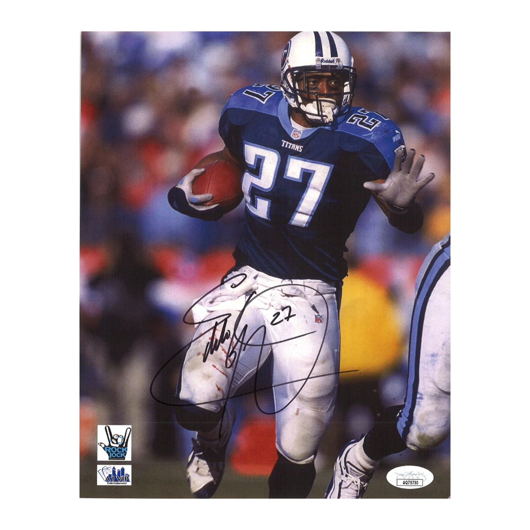 Eddie George Tennessee Titans Autographed 8x10 Photo JSA COA - 3