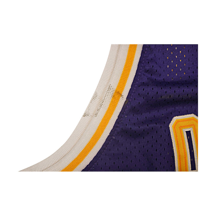 Shaquille O'Neal Los Angeles Lakers Autographed Purple Mitchell & Ness Swingman Jersey JSA LOA