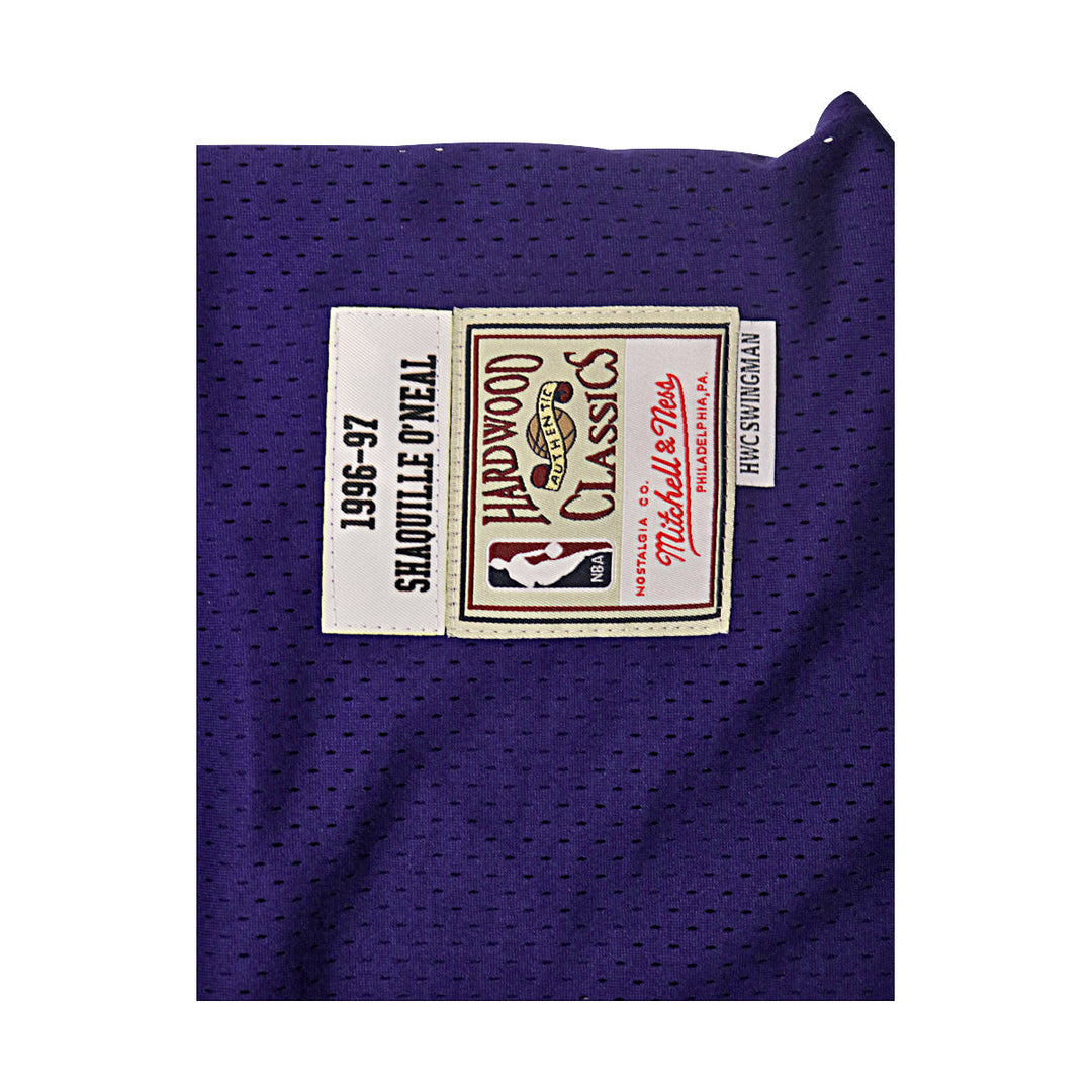 Shaquille O'Neal Los Angeles Lakers Autographed Purple Mitchell & Ness Swingman Jersey JSA LOA