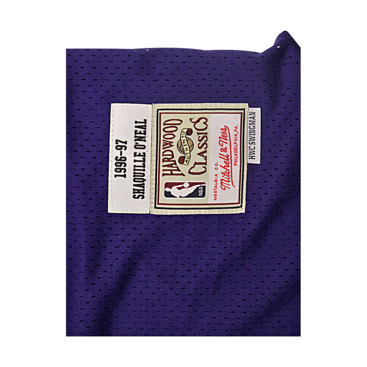 Shaquille O'Neal Los Angeles Lakers Autographed Purple Mitchell & Ness Swingman Jersey JSA LOA