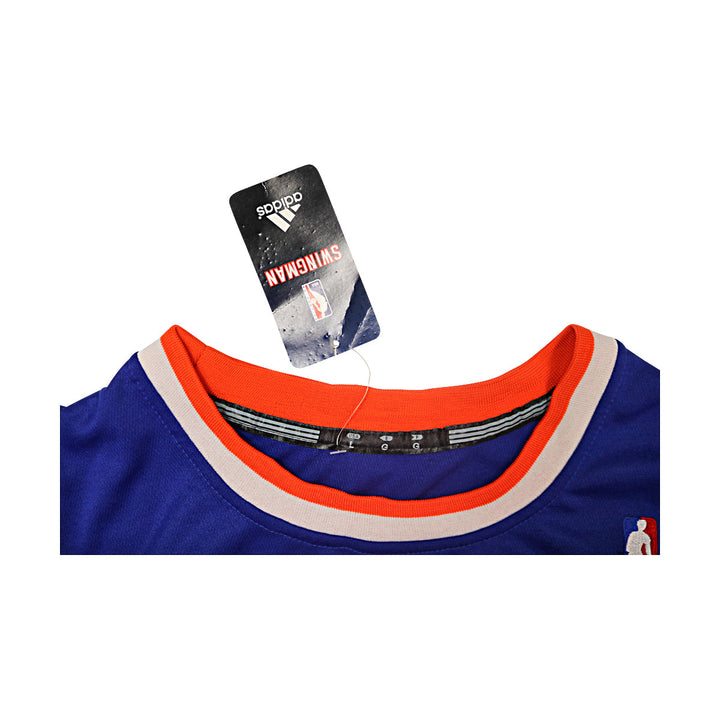 Bernard King New York Knicks Autographed Adidas Blue Hardwood Classic Jersey JSA Holo