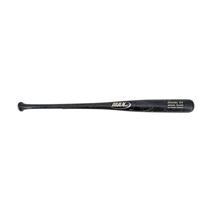 Miguel Tejada A's Astros Orioles Autographed Cracked Bat JSA LOA