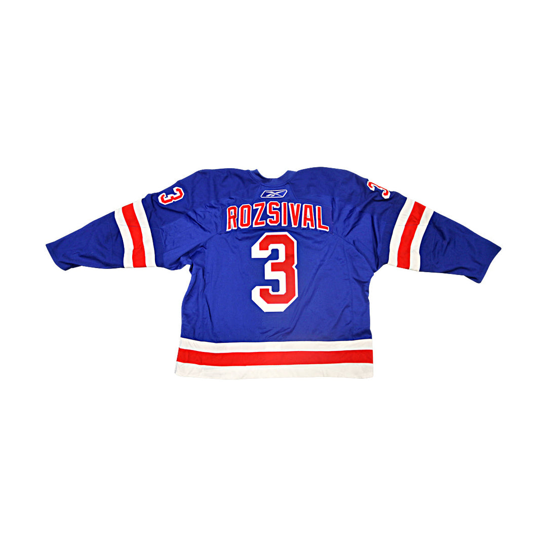 Michal Rozsival New York Rangers Game Used Blue Set 3 Jersey 2007-08 Season & Playoffs MeiGray Group LOA