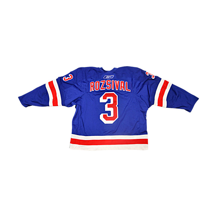 Michal Rozsival New York Rangers Game Used Blue Set 3 Jersey 2007-08 Season & Playoffs MeiGray Group LOA
