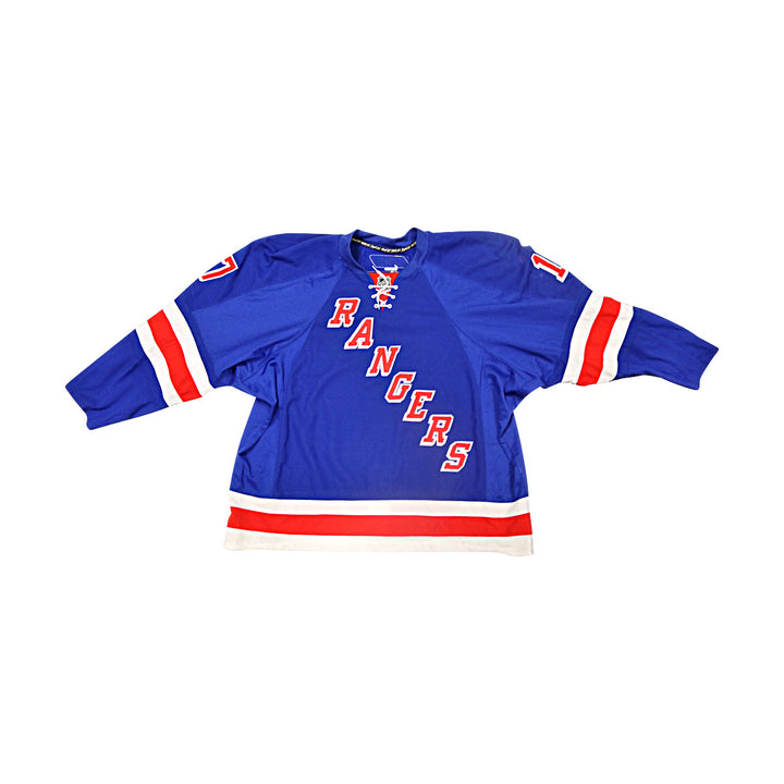 Brandon Dubinsky New York Rangers Autographed Game Used Blue Set 3 Jersey 2007-08 Season & Playoffs MeiGray Group LOA