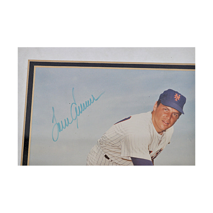 Tom Seaver New York Mets Autographed Framed 8x10 Photo JSA COA