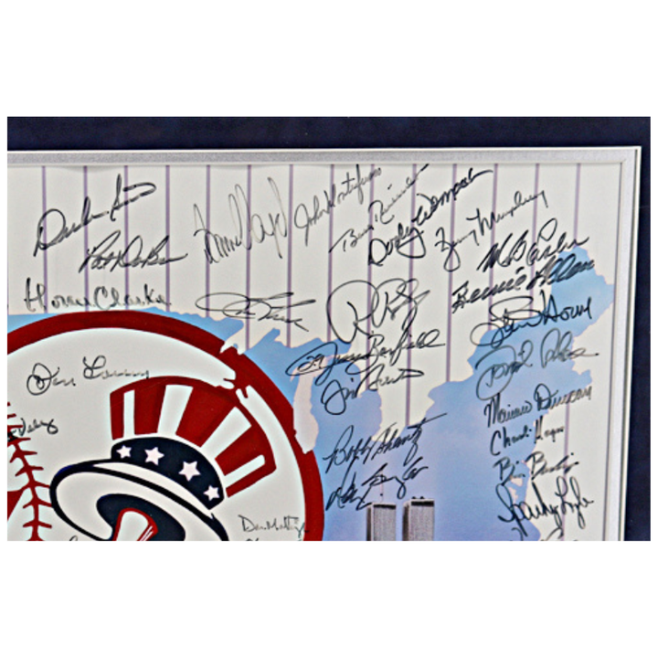 New York Yankees Legends Autographed Framed 16x20 Photo 79 Autos MAB Holo