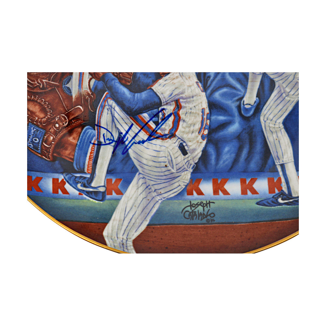 Dwight Doc Gooden Autographed Dr K Plate LE 1148/3000 On Base COA