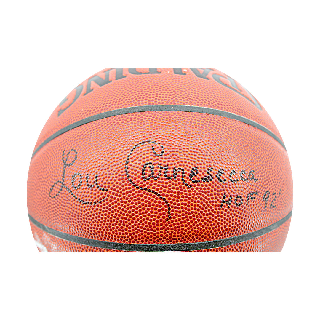 Lou Carnesecca Mike Jarvis St .John's Signed Spalding Basketball JSA COA