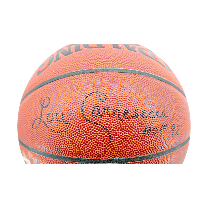 Lou Carnesecca Mike Jarvis St .John's Signed Spalding Basketball JSA COA