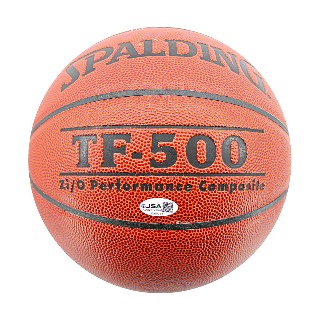 Lou Carnesecca Mike Jarvis St .John's Signed Spalding Basketball JSA COA