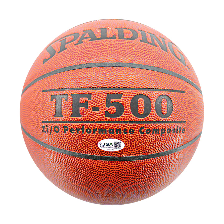 Lou Carnesecca Mike Jarvis St .John's Signed Spalding Basketball JSA COA