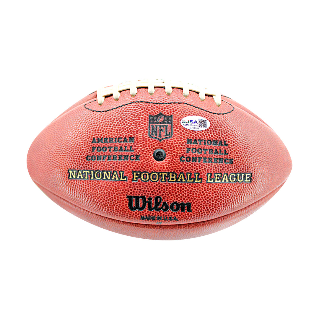 Terry Bradshaw Steelers Signed Inscribed Wilson NFL Duke Football JSA COA