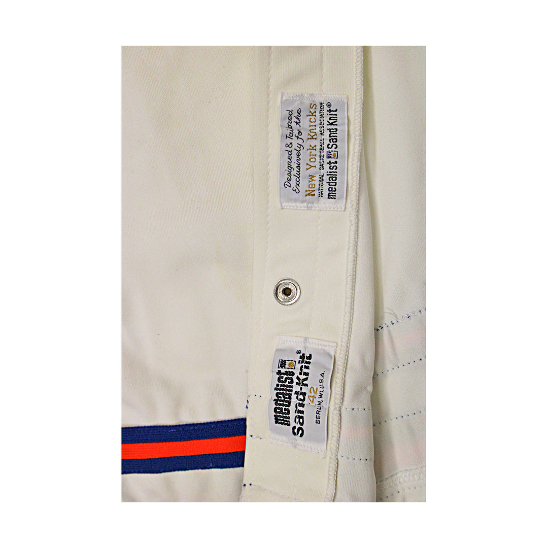 Walt Frazier Mark Jackson Knicks Multi Signed Medalist Warmup Jacket JSA COA