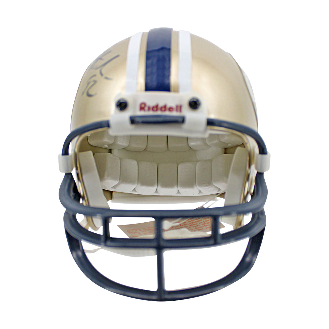 Michael Strahan New York Giants Autographed Super Bowl XXXV Mini Helmet JSA COA