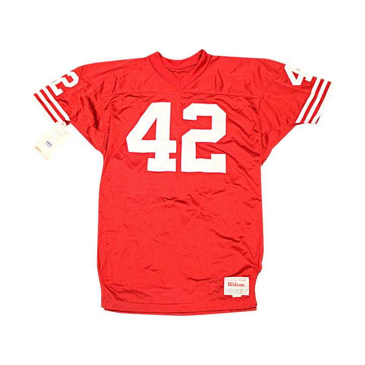 Ronnie Lott San Francisco 49'ers Autographed Red Wilson Jersey JSA COA