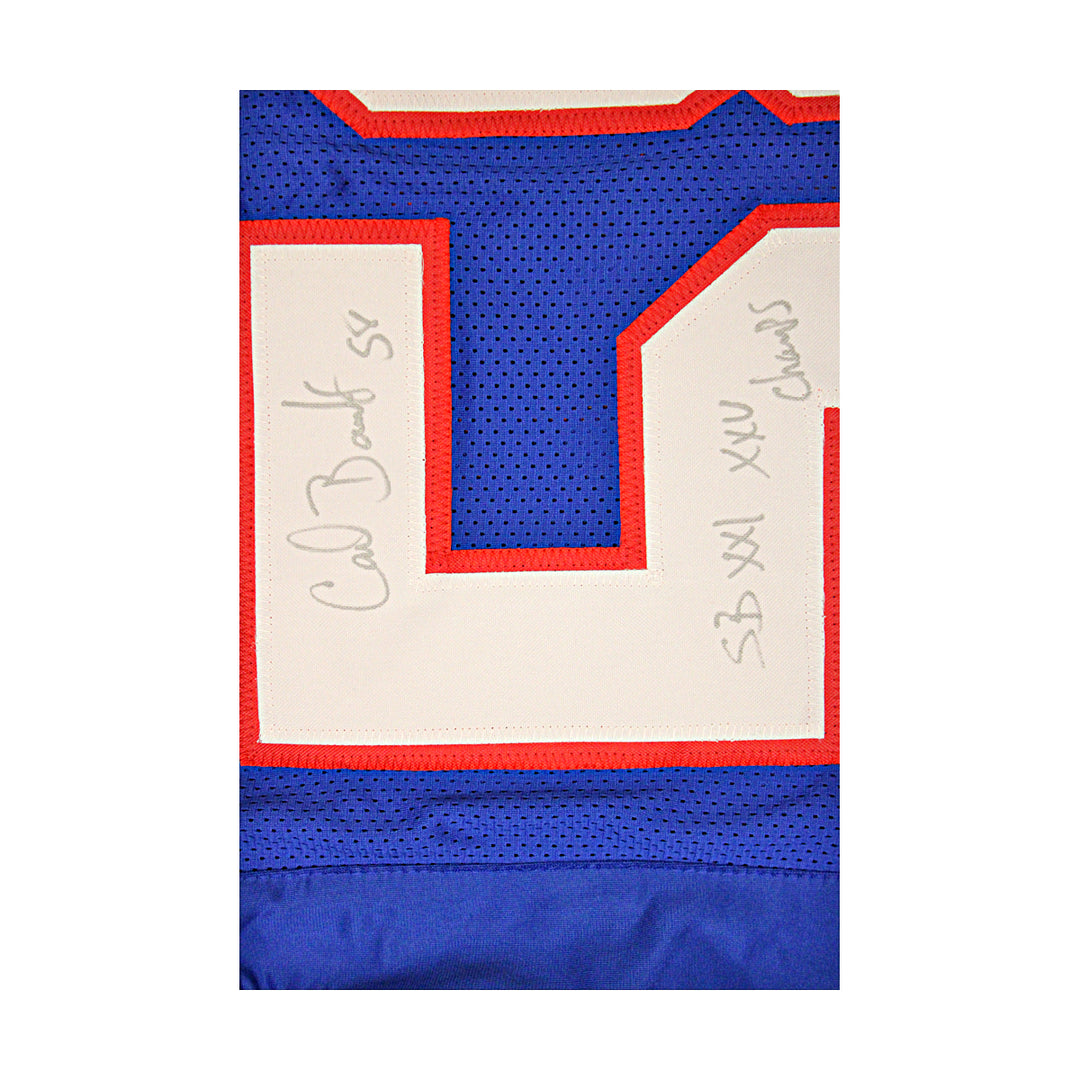Carl Banks New York Giants Autographed Blue Custom Jersey JSA COA