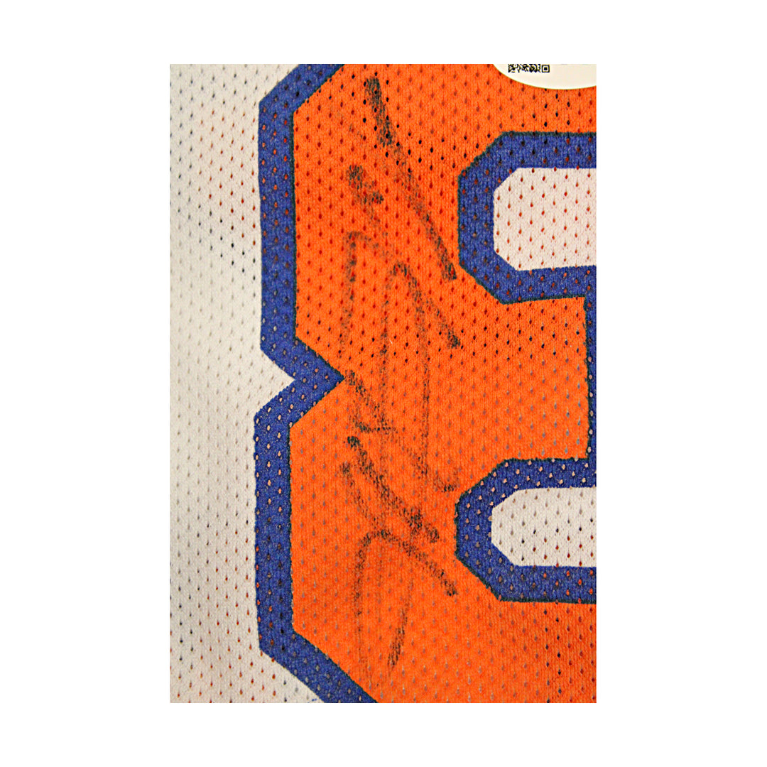 John Starks New York Knicks Autographed White Custom Jersey JSA COA