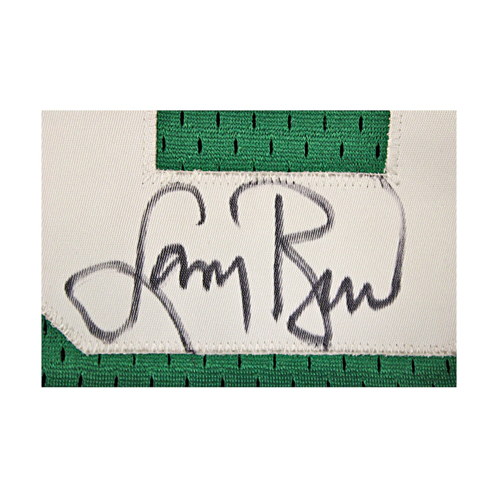 Larry Bird Boston Celtics Autographed Green Hardwood Classic Jersey JSA COA