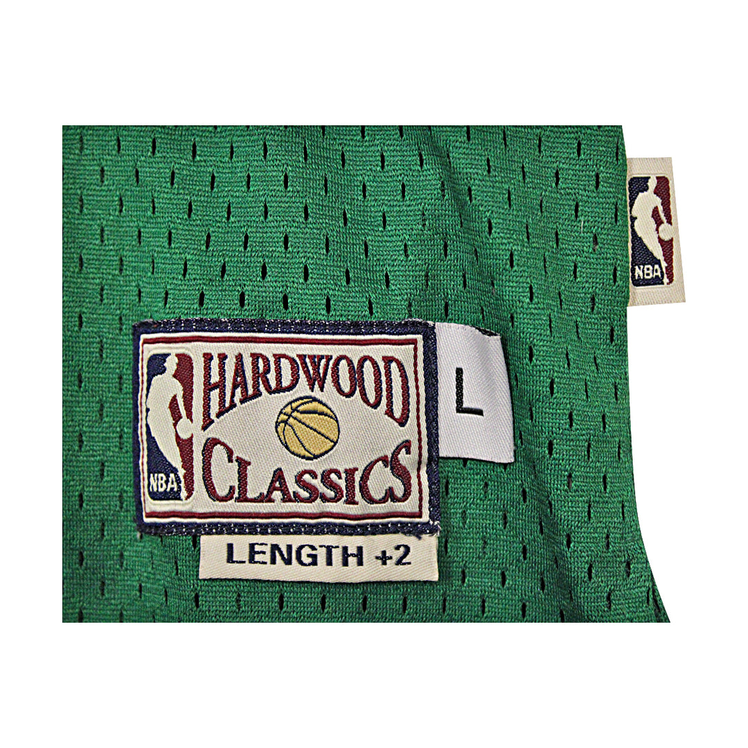 Larry Bird Boston Celtics Autographed Green Hardwood Classic Jersey JSA COA