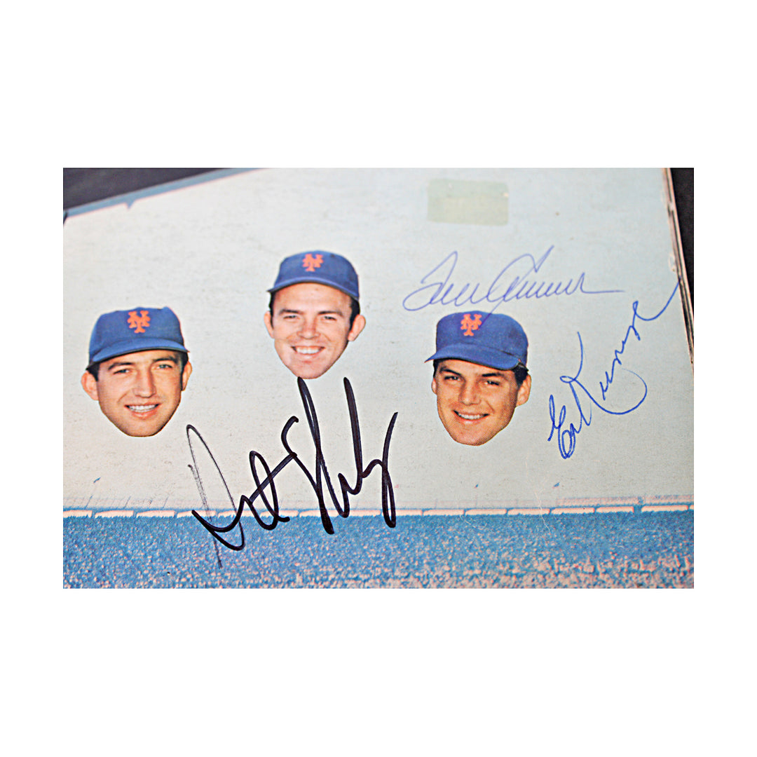 Seaver Kranepool Charles Shamsky New York Mets Multi Signed 69 Yearbook JSA COA