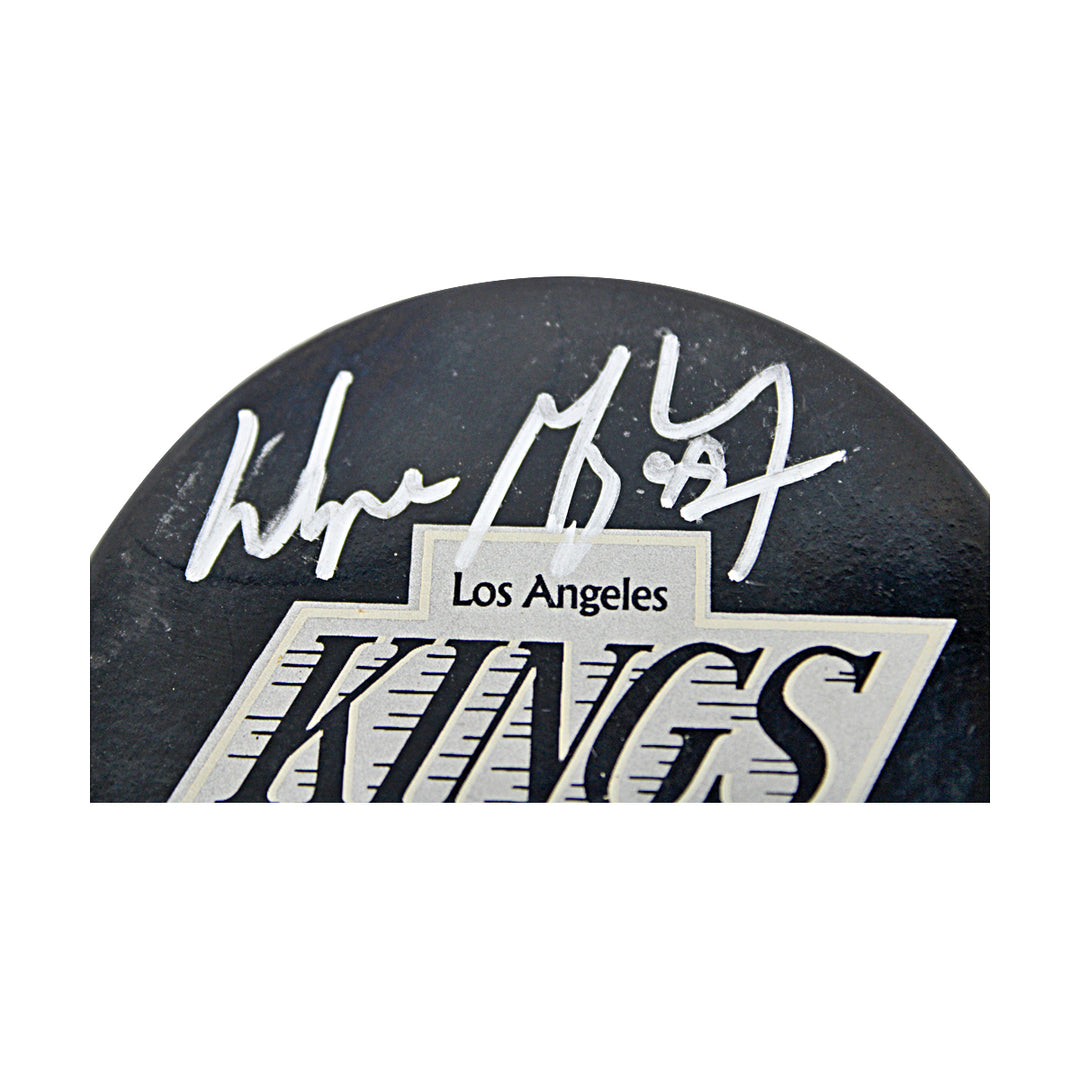Wayne Gretzky Los Angeles Kings Autographed Puck Upper Deck Holo / JSA LOA