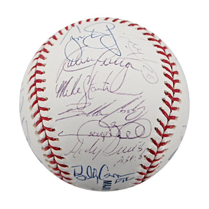 Jeter Rivera Torre New York Yankees 2005 Team Multi Signed OMLB Baseball JSA LOA