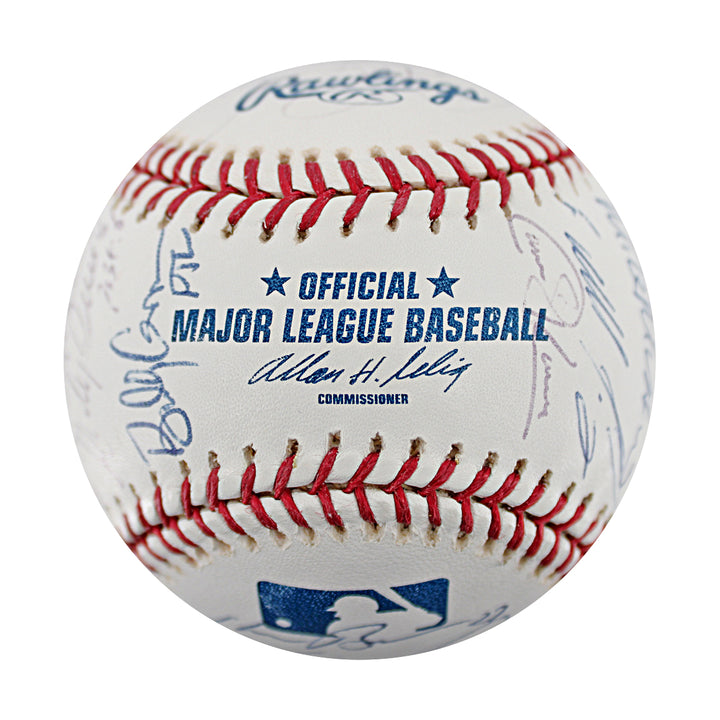 Jeter Rivera Torre New York Yankees 2005 Team Multi Signed OMLB Baseball JSA LOA