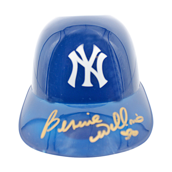 Bernie Williams New York Yankees Autographed Mini Helmet JSA COA
