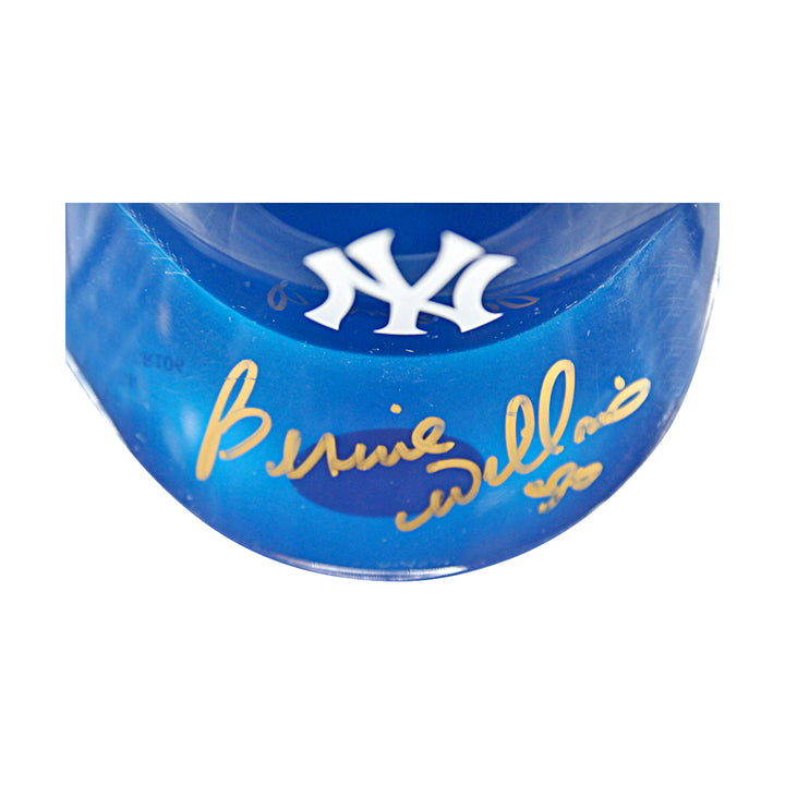 Bernie Williams New York Yankees Autographed Mini Helmet JSA COA