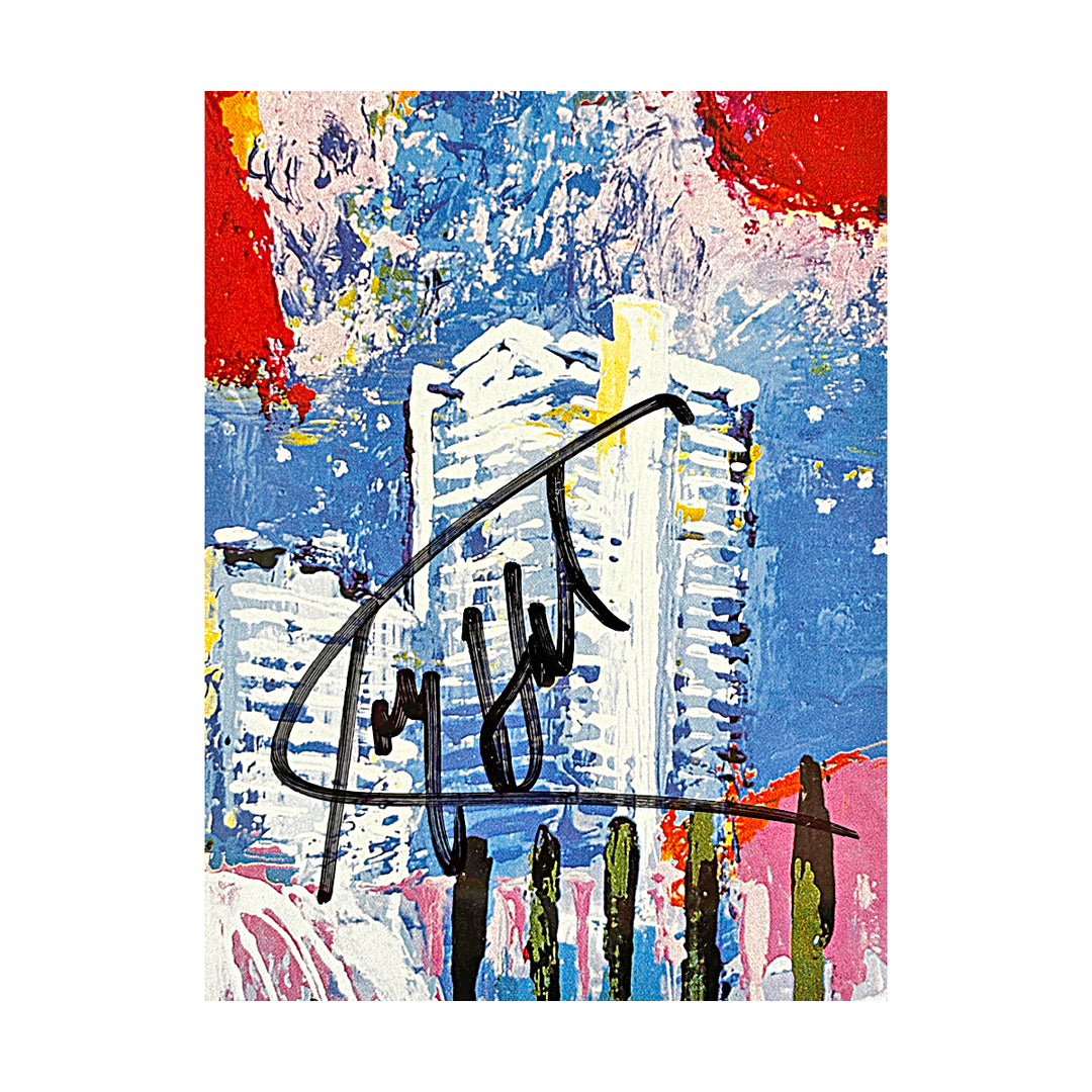 Larry Holmes LeRoy Neiman Boxing Autographed Framed 22x27 Fight Poster JSA LOA