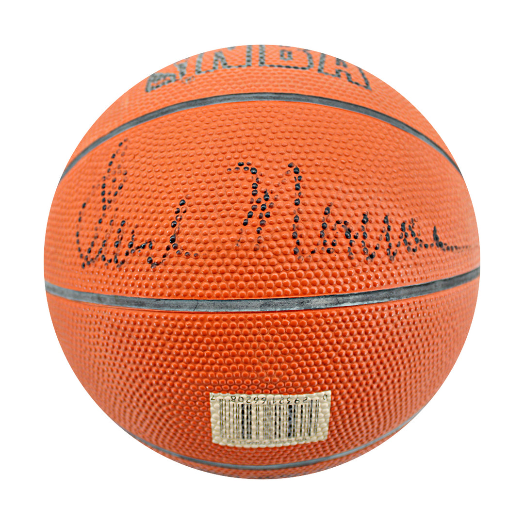 Earl Monroe New York Knicks Autographed Mini Basketball JSA COA