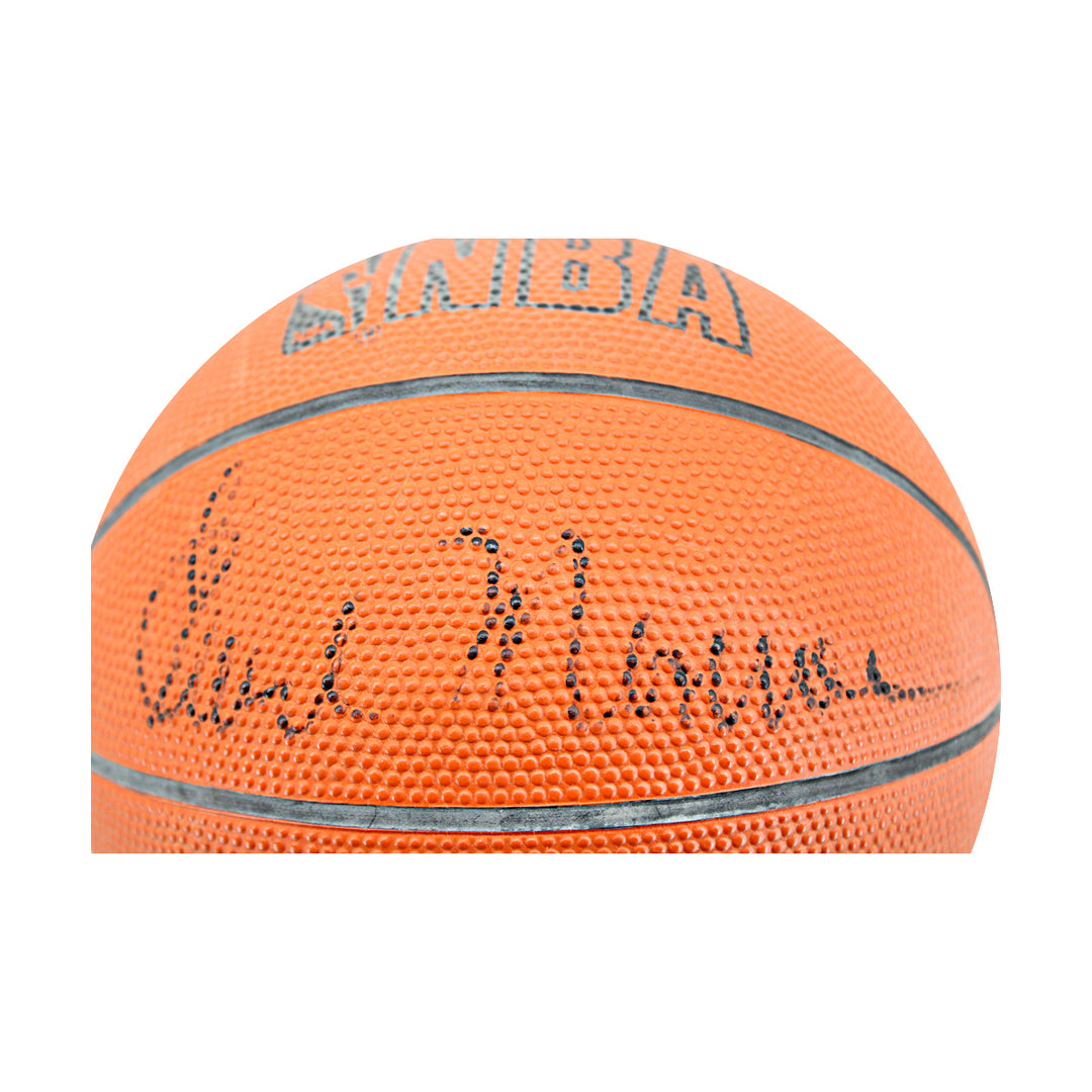 Earl Monroe New York Knicks Autographed Mini Basketball JSA COA