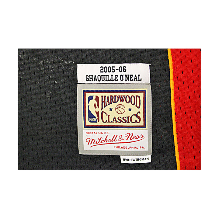 Shaquille O'Neal Miami Heat Autographed Mitchell & Ness Swingman Jersey JSA COA