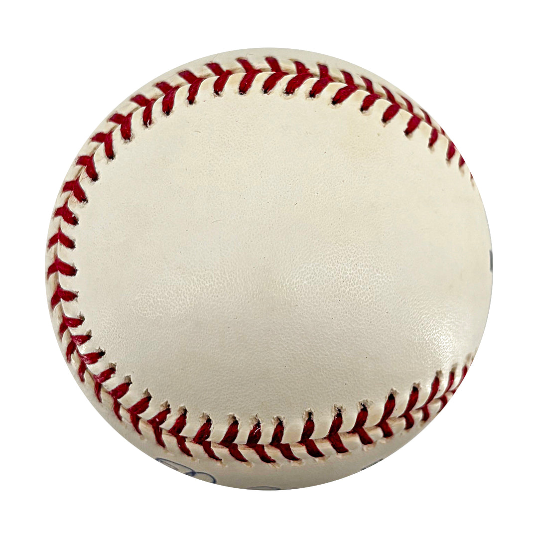 Berra Larsen Yankees Signed Inscribed 100th Anniversary Baseball JSA COA
