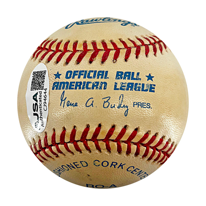 Mo Vaughn Boston Red Sox Autographed OAL Baseball JSA COA
