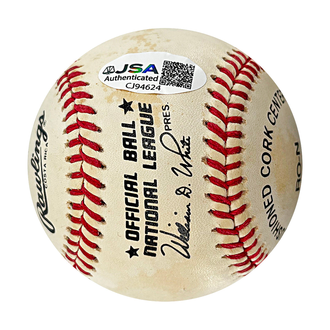 Johnny Bench Cincinnati Reds Autographed ONL Baseball JSA COA